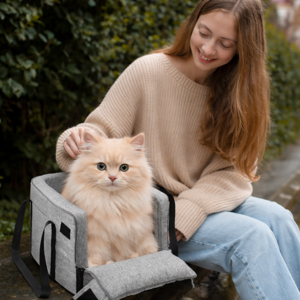 BellaFur™ Premium Anxiety-Free Travel Bed for Cats and Dogs